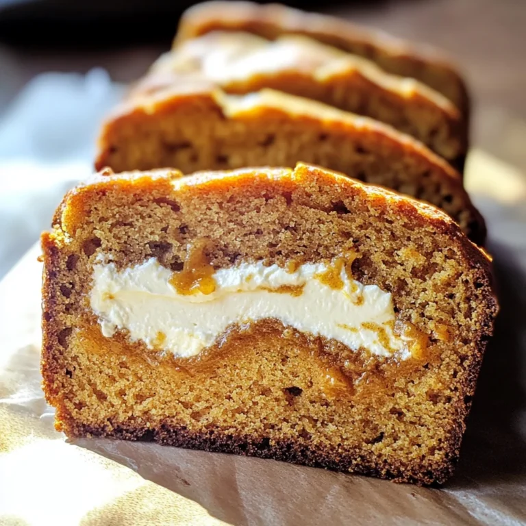 Cream Cheese-Filled Pumpkin Bread