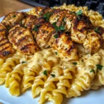 Creamy Cajun Chicken Rotini with Velveeta Parmesan Sauce