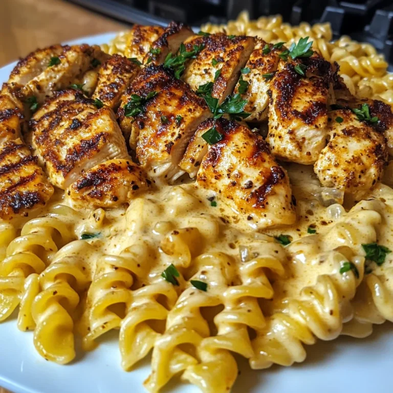 Creamy Cajun Chicken Rotini with Velveeta Parmesan Sauce