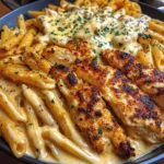 Creamy Cajun Three-Cheese Chicken Penne Recipe
