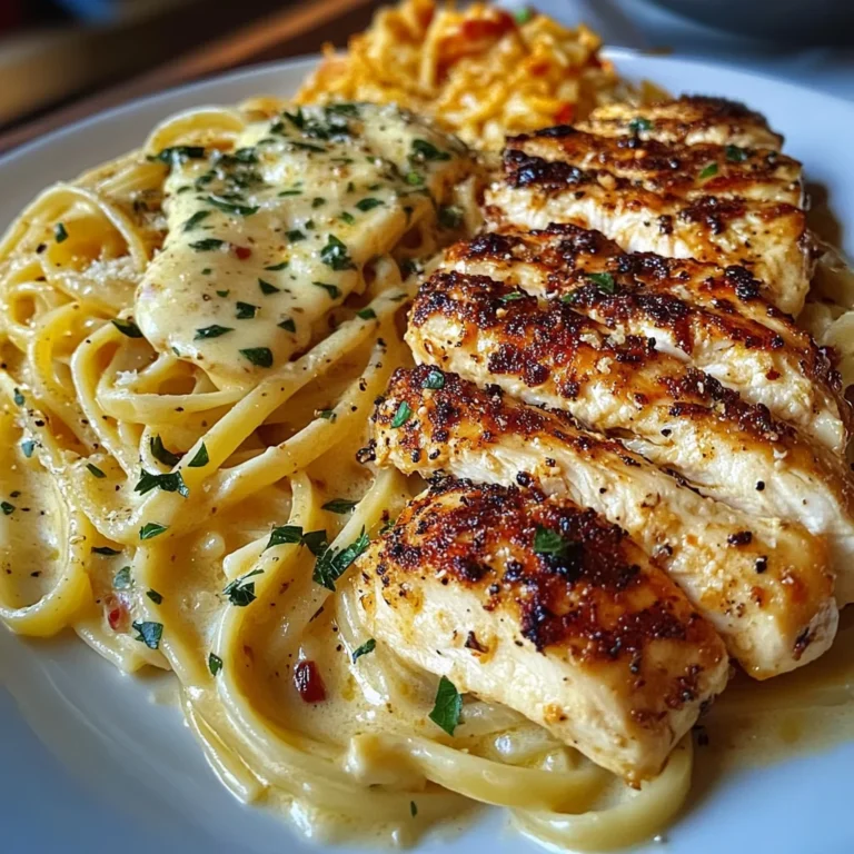 Creamy Mozzarella Chicken Linguine with Cajun Garlic Butter