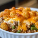 Easy Cheesy Tater Tot Casserole With Ground Beef