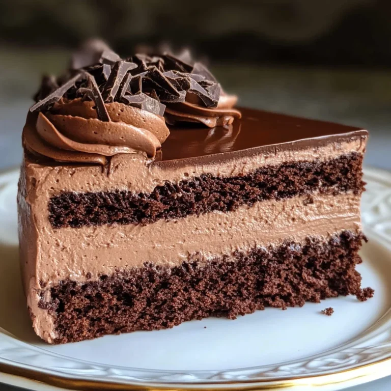 Easy Chocolate Mousse Cake Recipe