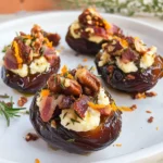 Goats cheese stuffed dates