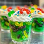 Gummy Worm Jello Cups Recipe