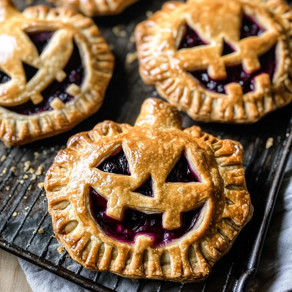 Jack-O-Lantern Hand Pies