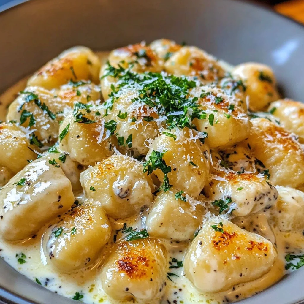 Millionaire Gnocchi with Creamy Sauce