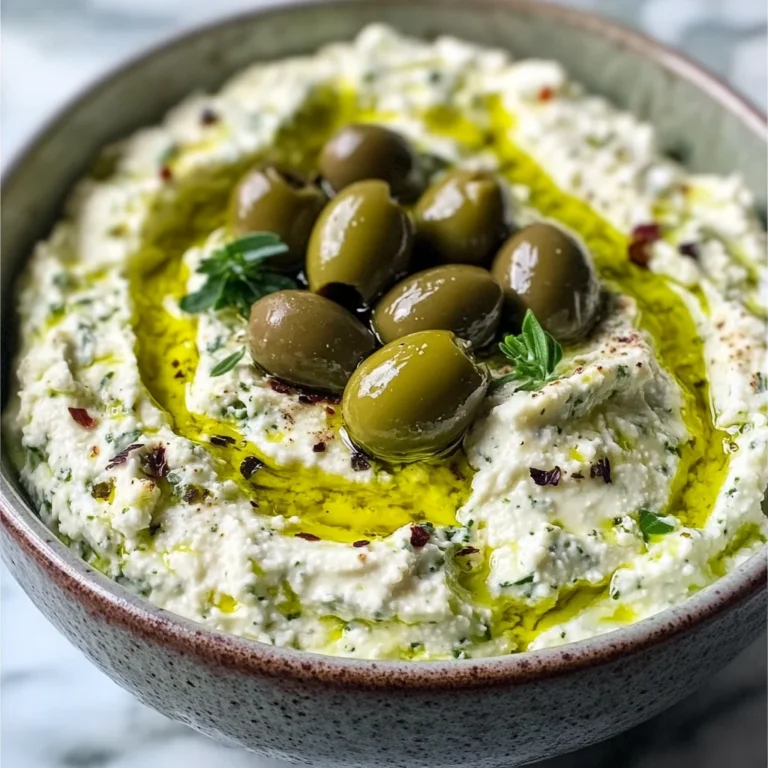 Olive Lovers’ Dream Dip – Creamy Feta & Green Olive Spread