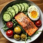 Omega Power Plate with Salmon & Avocado