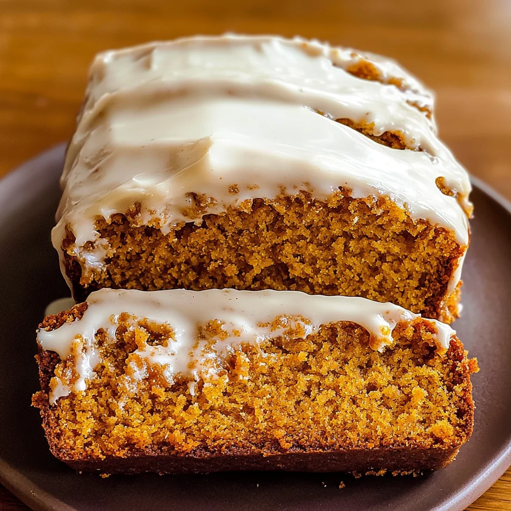 Pumpkin Bread with Cream Cheese Frosting Recipe