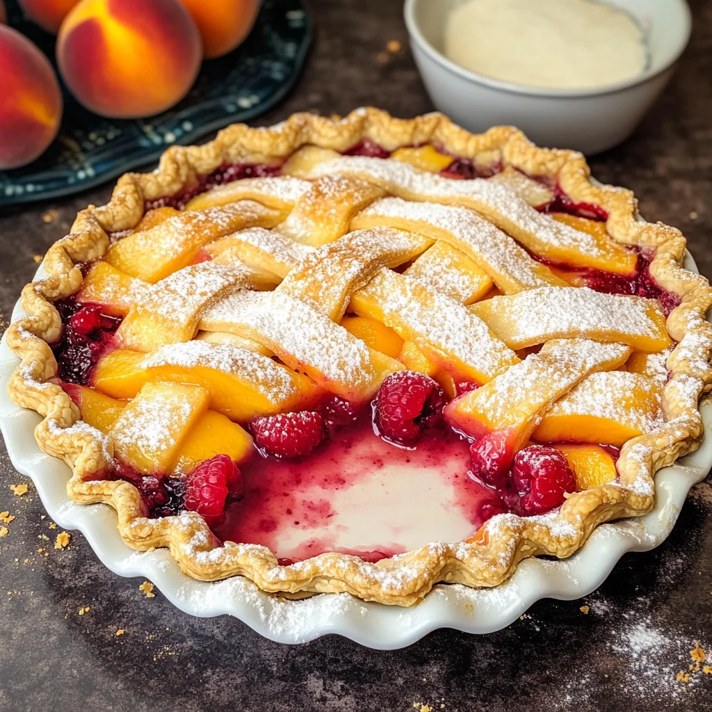 Raspberry Peach Pie