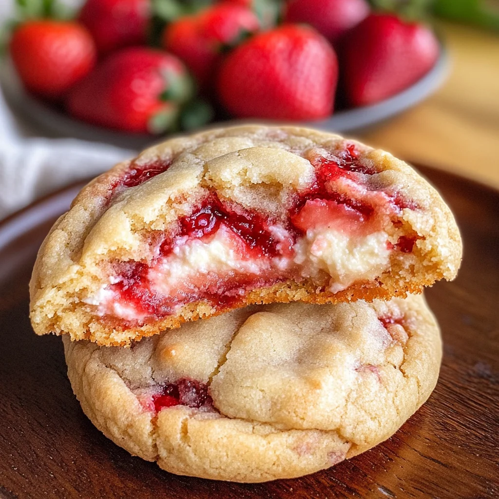 Strawberry Cheesecake Cookies