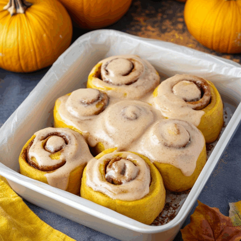Homemade Pumpkin Chai Cinnamon Rolls