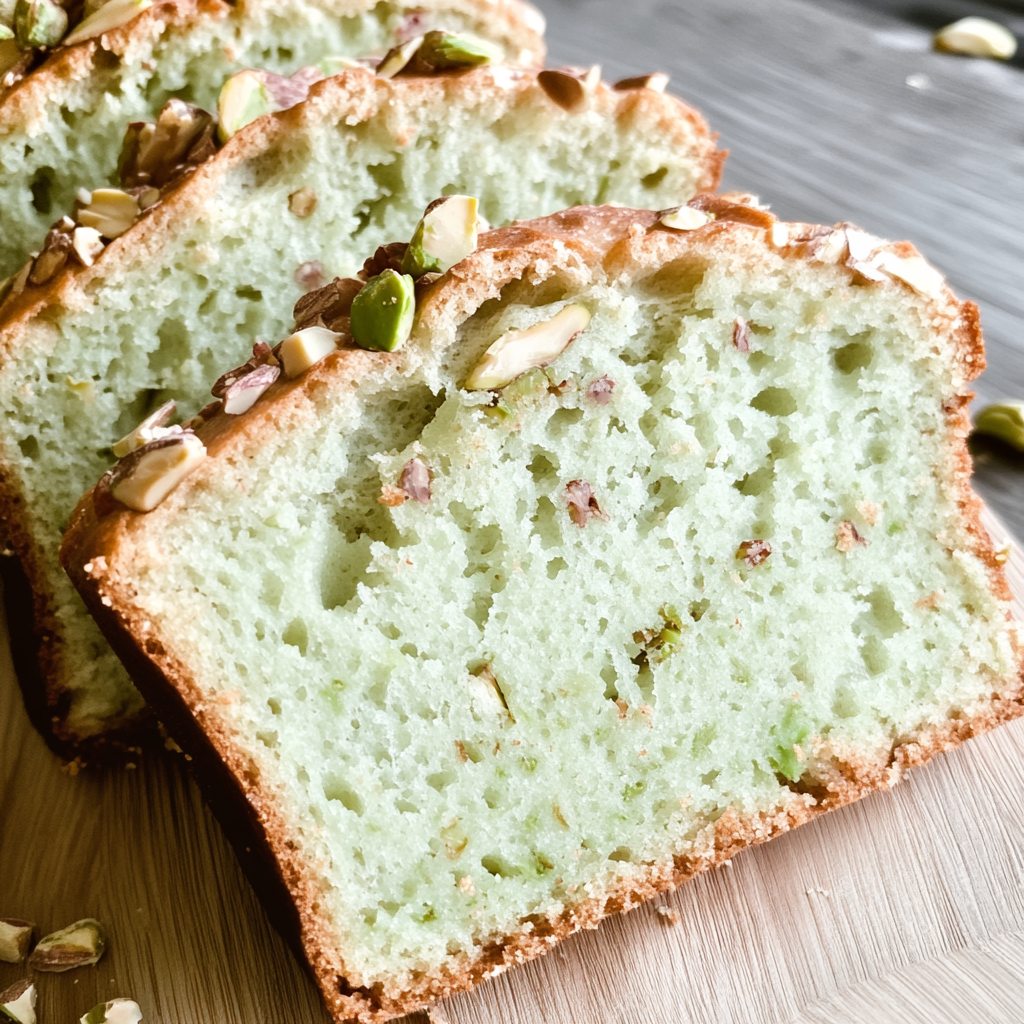 Pistachio Pudding Bread