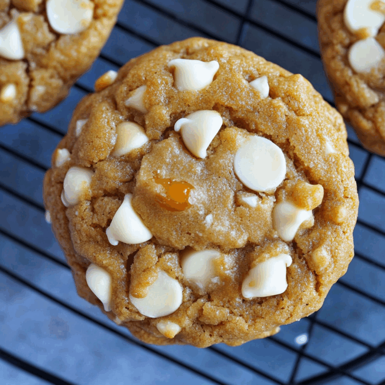 Pumpkin White Chocolate Chip Cookies Recipe