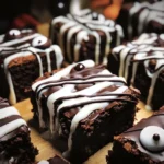 spooky mummy brownies